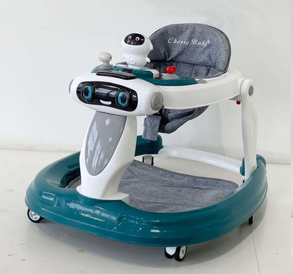 Multifunctional anti-rollover baby and child walker