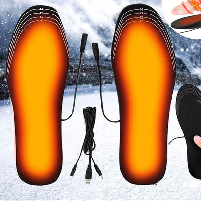 Semelles chauffantes USB – découpables, chaleur hivernale, pour bottes et baskets
