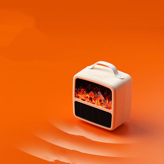 Chauffage de bureau à flamme 3D