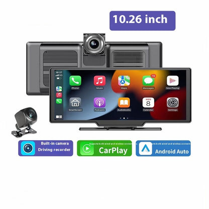 Écran CarPlay sans fil 10,26" H805D – capteur de lumière, navigation WiFi, enregistreur ADS