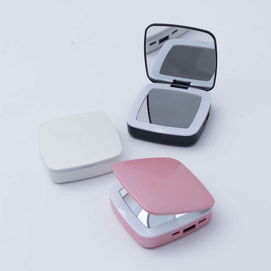 Miroir LED pliable avec lumière d’appoint et batterie externe