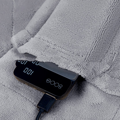 USB Electric Heating Blanket Pure Color Suede Heating To Keep Warm