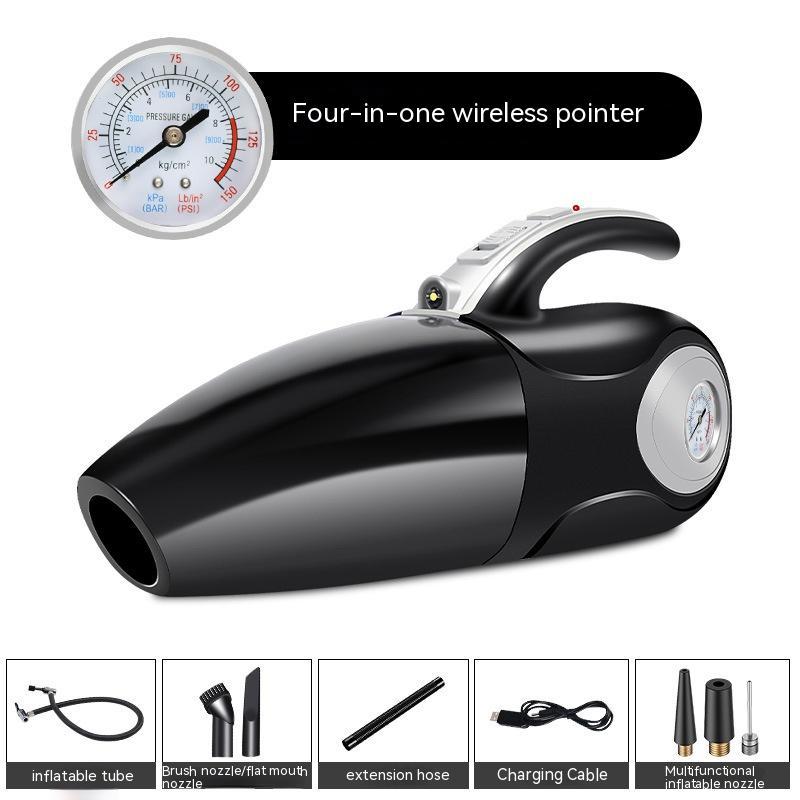 Car Cleaner multifonction – aspirateur portable avec pompe à air et chargeur sans fil Qi