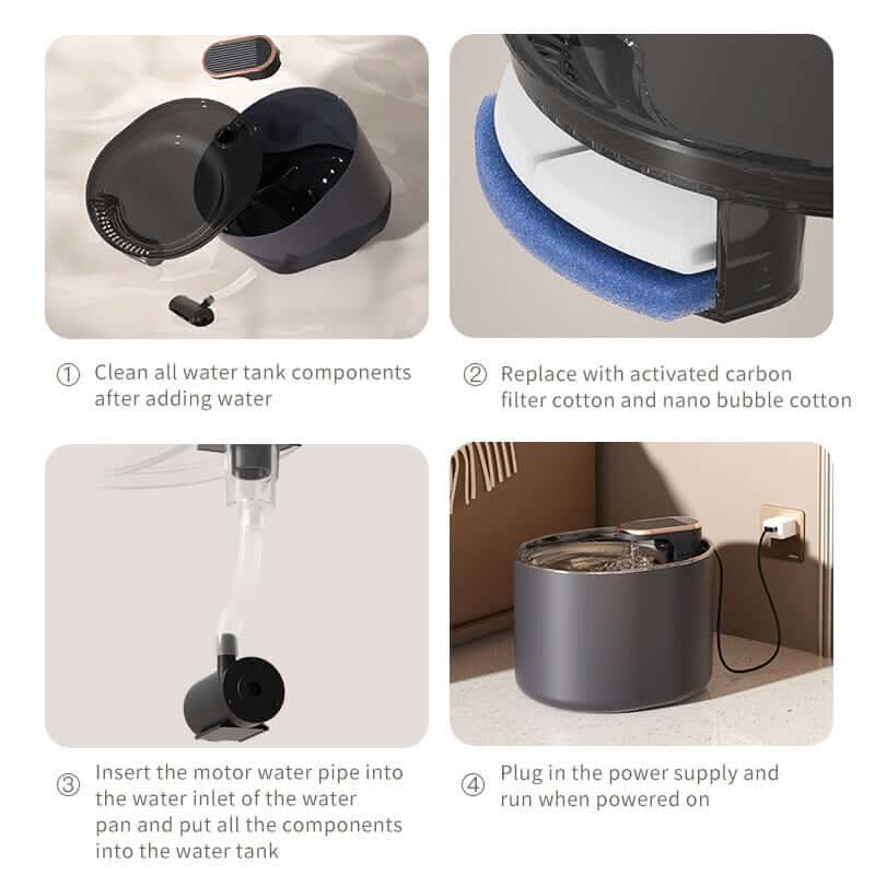 Automatic pet water fountain