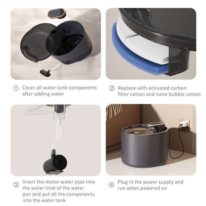 Automatic pet water fountain