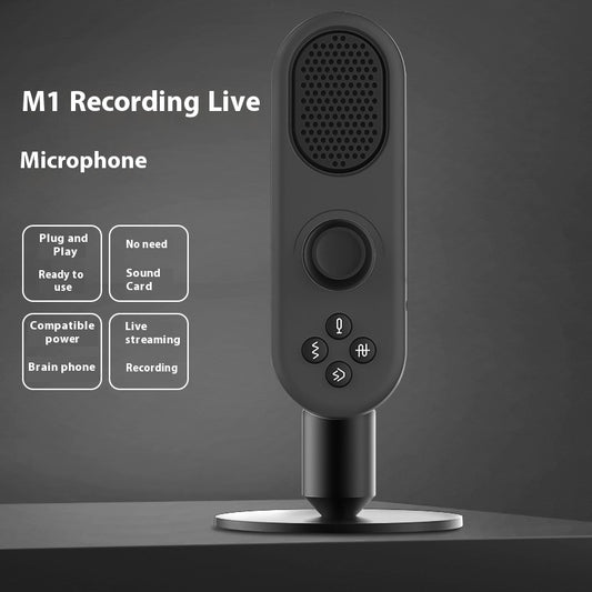 USB Capacitor Computer Cellphone Sound Card Microphone