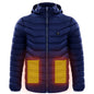 Manteau chauffant électrique homme – doudoune isolée avec capuche coupe-vent