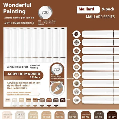 Soft head acrylic marker