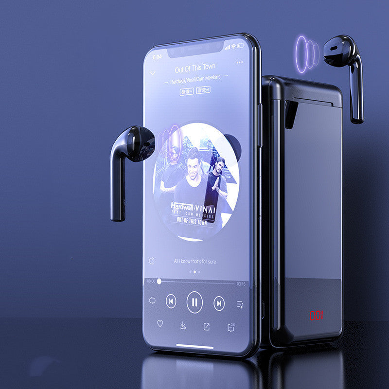 Bluetooth Headset avec Boîtier Power Bank