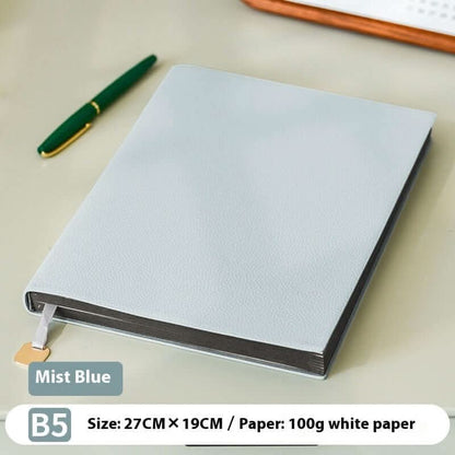Lychee pattern soft leather cover notebook