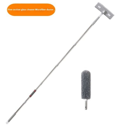 Nettoyeur de vitres avec manche rallongeable