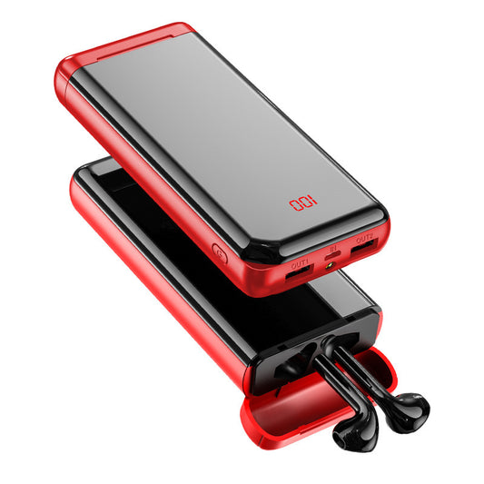 Bluetooth Headset avec Boîtier Power Bank