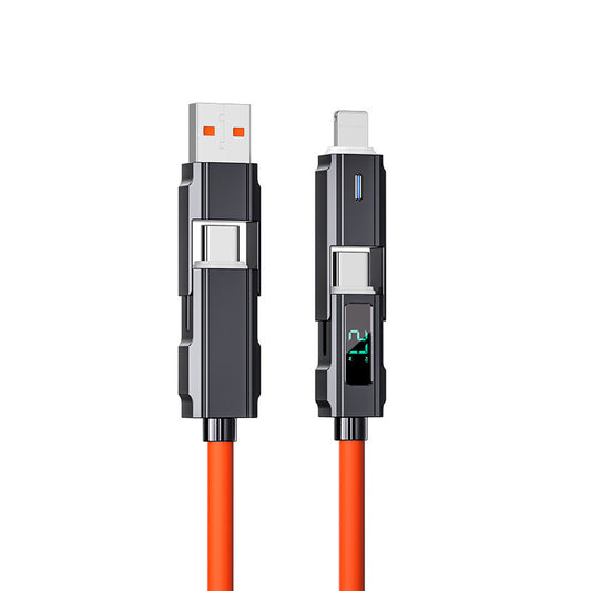 Câble USB Type-C 4-en-1 avec Affichage Numérique