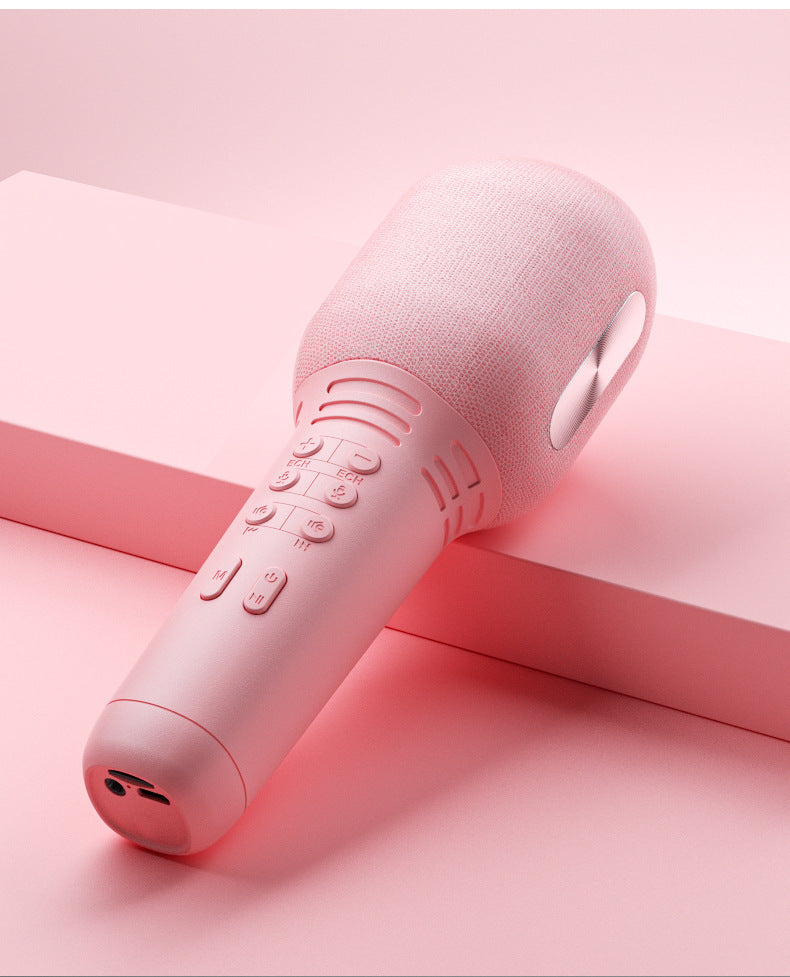 Wireless Karaoke Handheld Microphone With Speaker Bluetooth 5.0 Echo Loudspeaker Music Cordless Mikrofon For Singing