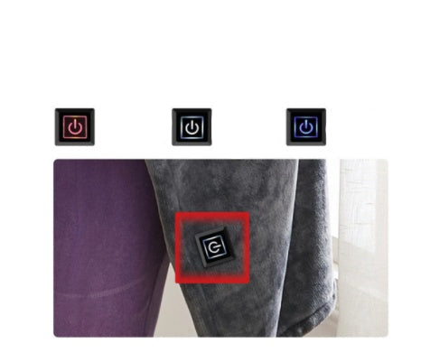 Couverture chauffante en flanelle – USB, chaleur douce, protection hivernale, châle électrique, format plaid