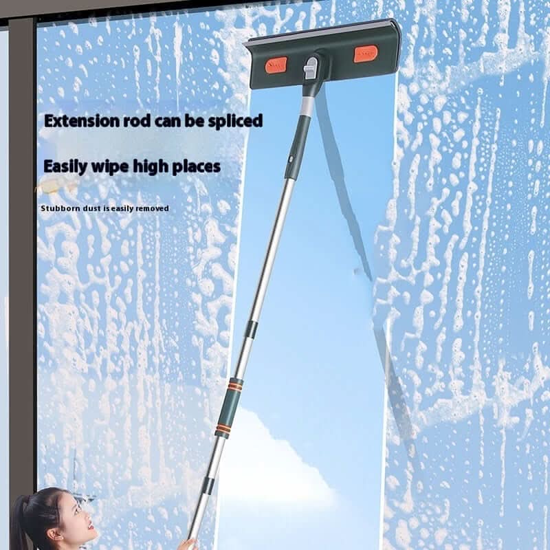 Nettoyeur de vitres avec manche rallongeable