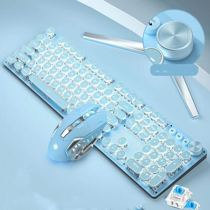 Ensemble clavier mécanique + souris filaire