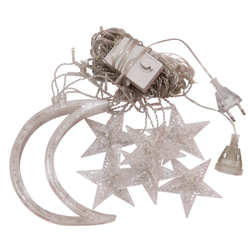 Rideau lumineux étoilé – guirlande LED colorée suspendue