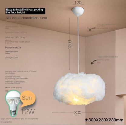 Lustre créatif en forme de nuage