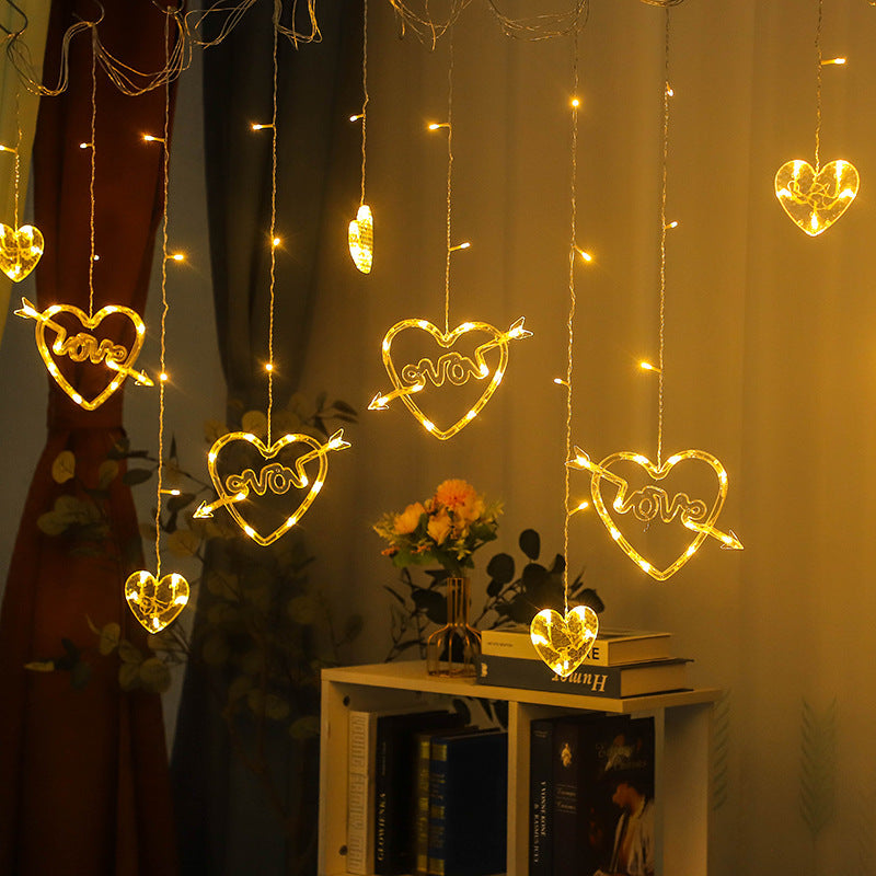 Rideau lumineux LED “Love” – Décoration romantique pour chambre et fêtes