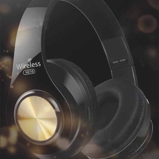 Casque Bluetooth sans fil pliable – monté sur tête, son stéréo HD avec subwoofer