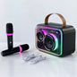 Enceinte Bluetooth RGB portable – stéréo sans fil, karaoké, lumière LED