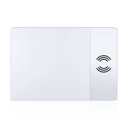 Tapis de souris en aluminium avec chargeur sans fil