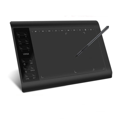 Tablette graphique numérique 1060PLUS – zone active 10×6 pouces, stylet rechargeable, 8192 niveaux de pression, 8 Go intégrés