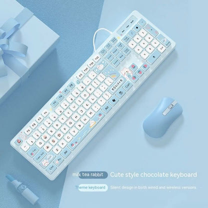 Clavier filaire Milk Tea Rabbit