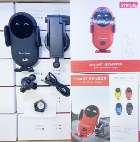 Support Téléphone Voiture avec Chargeur Sans Fil