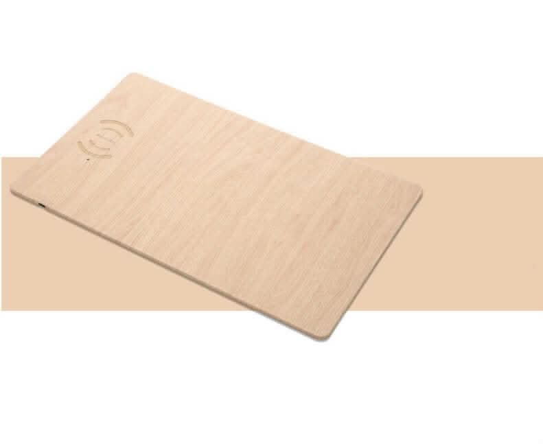 Tapis de souris en aluminium avec chargeur sans fil
