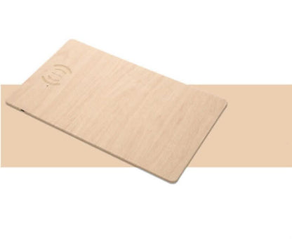 Tapis de souris en aluminium avec chargeur sans fil