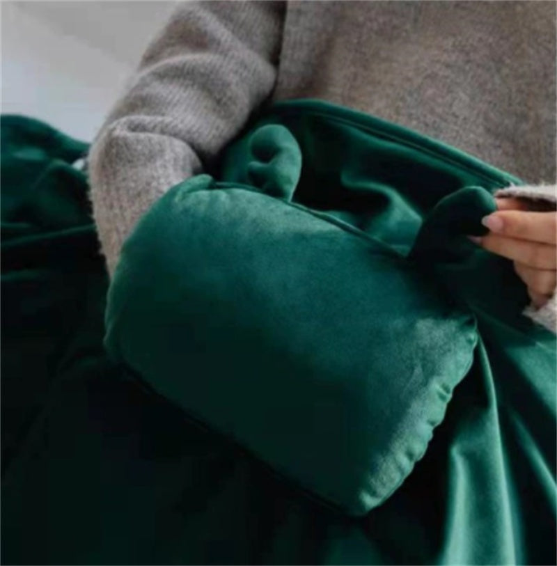 Couverture chauffante pour jambes – usage bureau ou étudiant, chauffage électrique USB, douce et portable