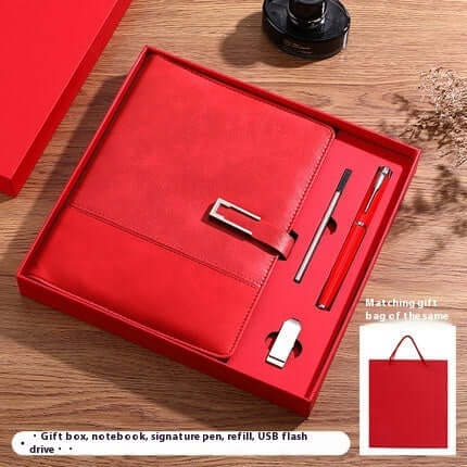 Carnet d’affaires épaissi en cuir souple