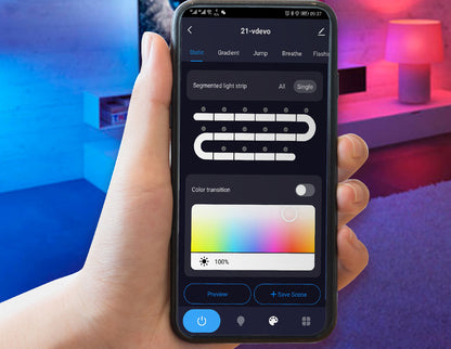 Barre lumineuse d’ambiance Bluetooth Symphony – TV et musique