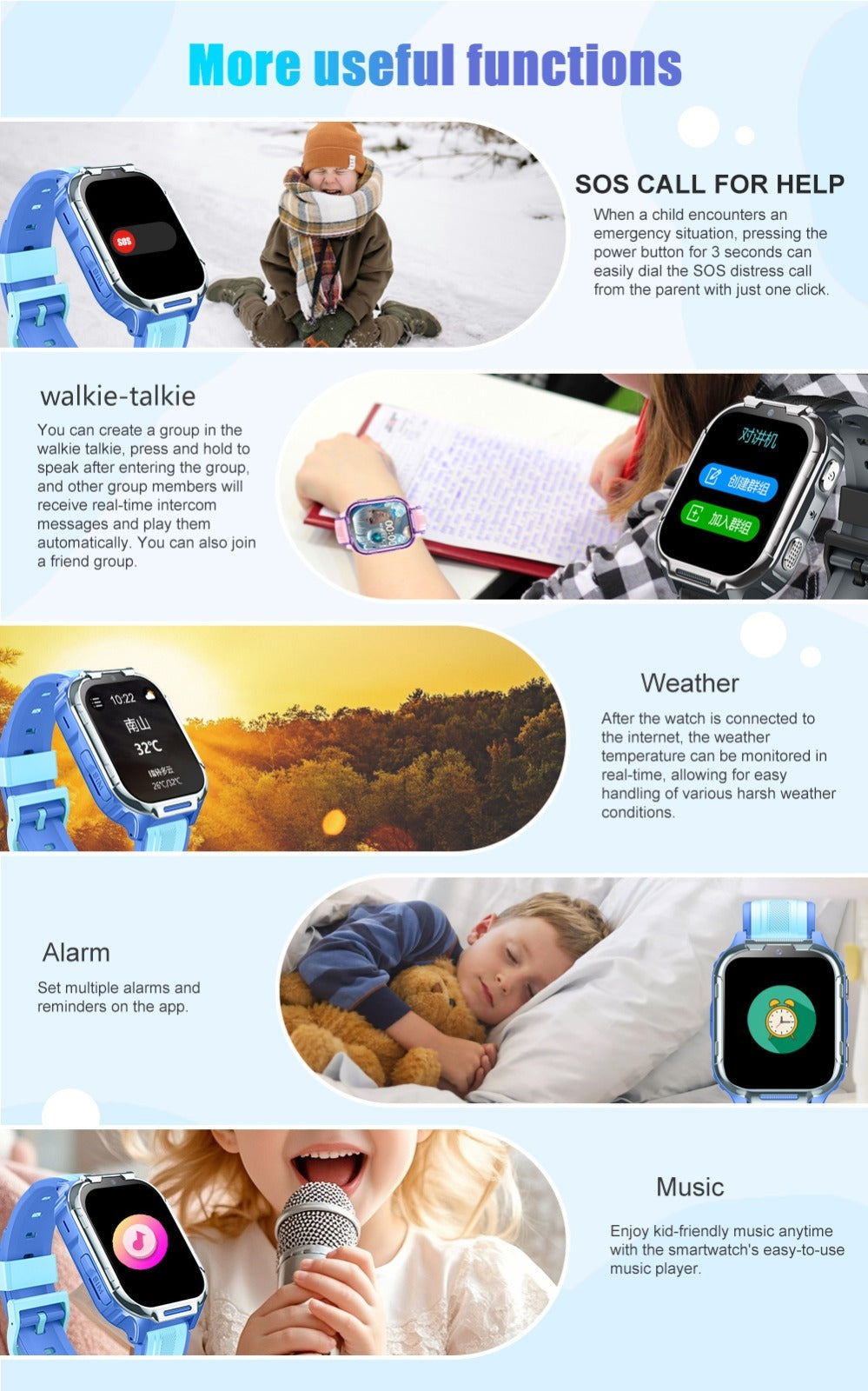 4G Kids Smart Watch With GPS Tracker, Video Call, SOS Safety Alert, WiFi Positioning, Camera, Sleep Monitor Pedometer Smartwatch For Boys And Girls