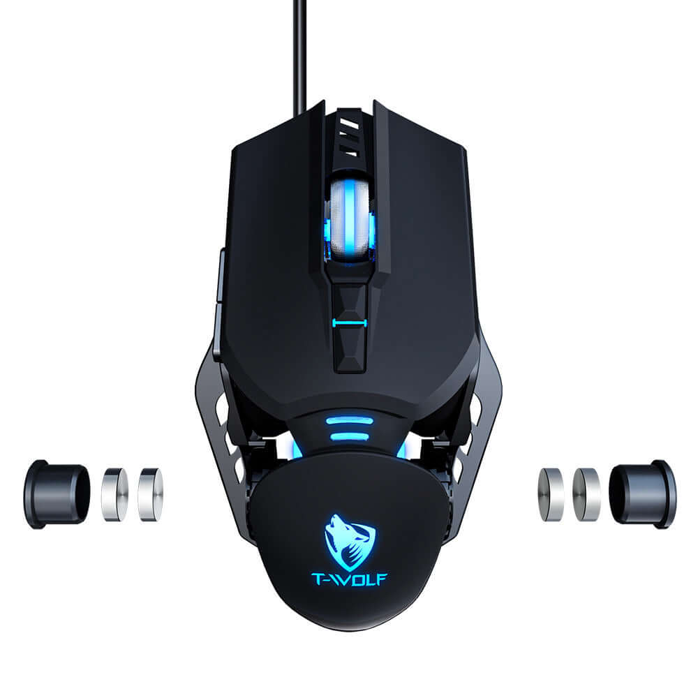 Souris de jeu mécanique lestée Macro E-sports