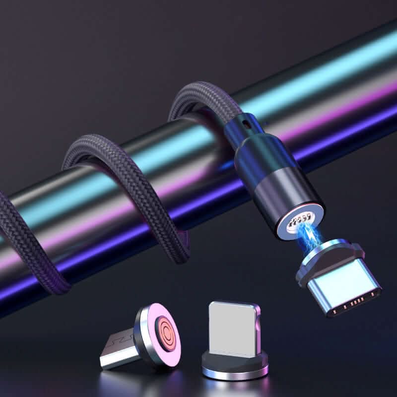 Magnetic charging cable, mobile phone