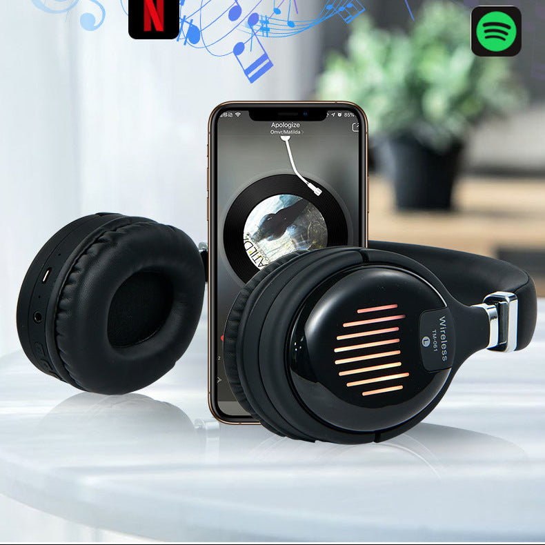 Casque pliable sans fil – stéréo Bluetooth, design compact, autonomie longue durée