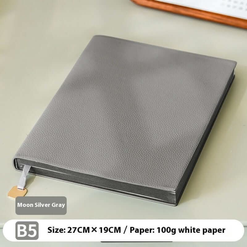 Lychee pattern soft leather cover notebook