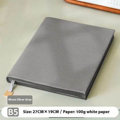 Lychee pattern soft leather cover notebook