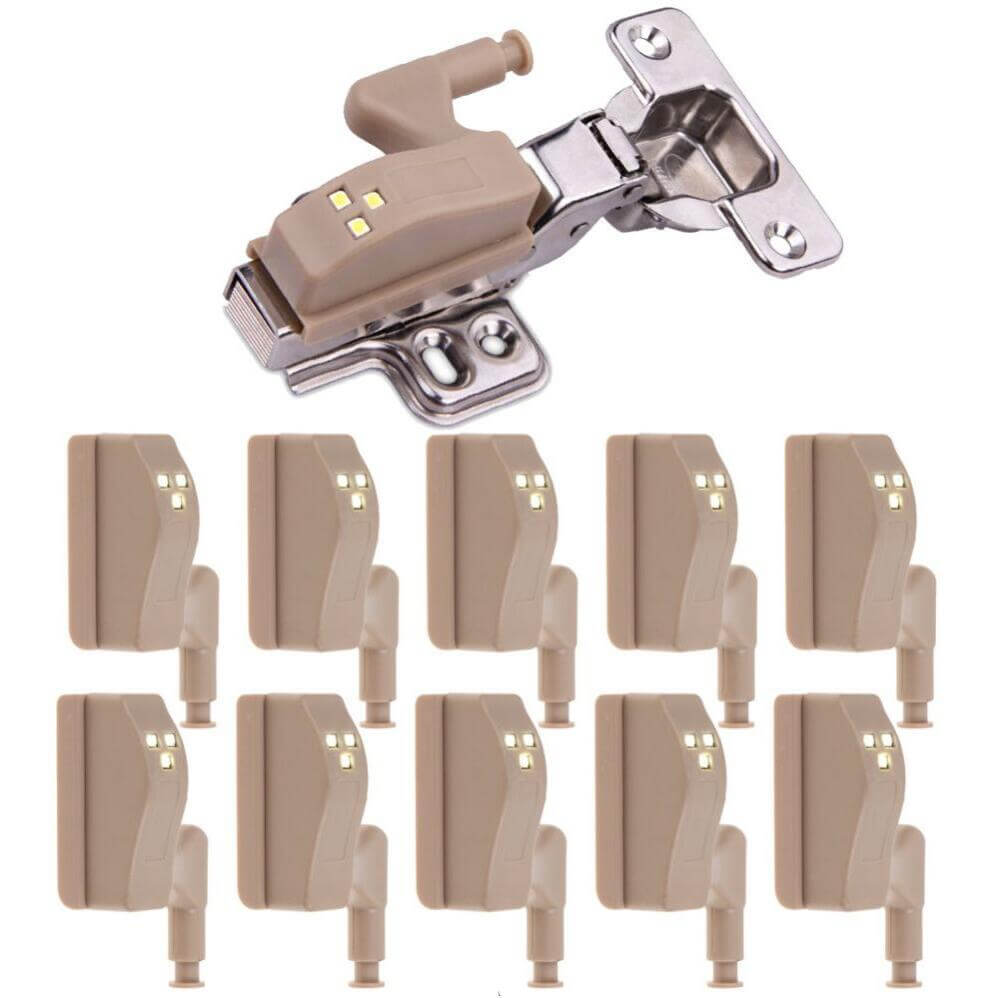 Lot de 10 Lumières LED pour Charnières de Placard