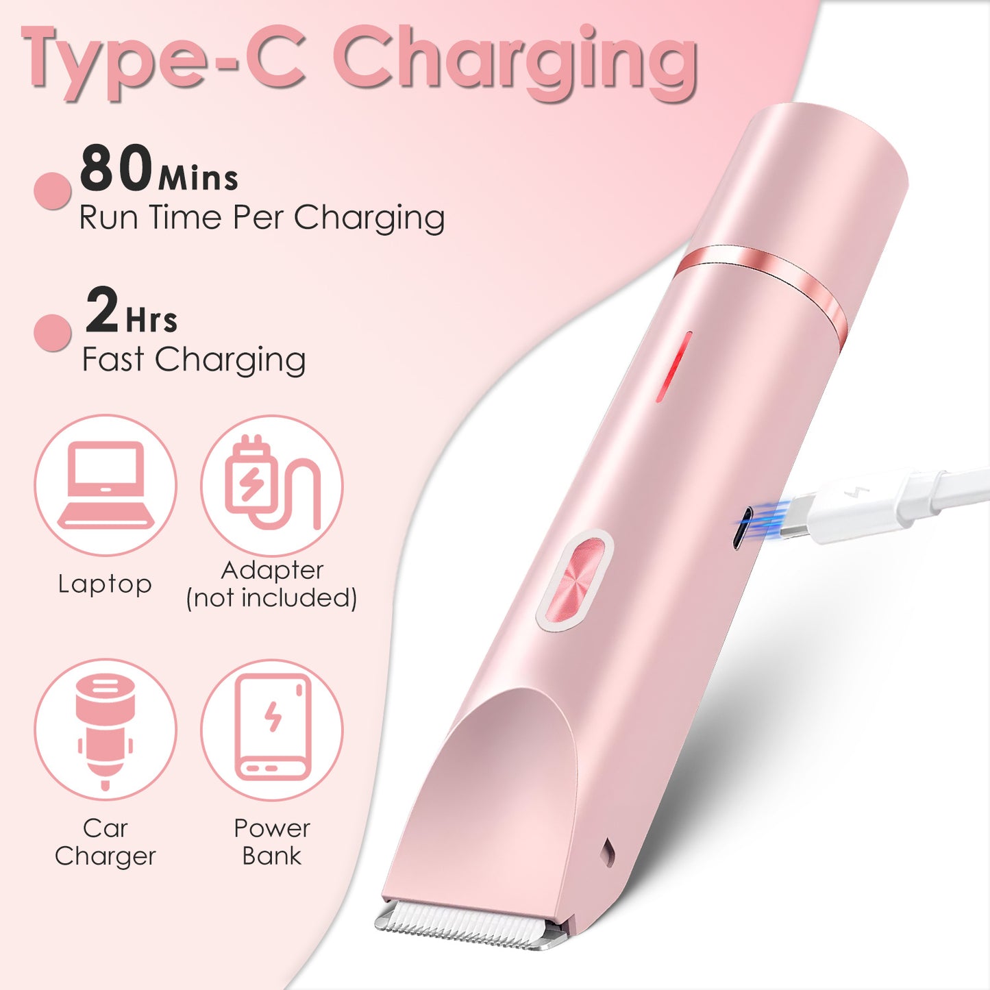 Tondeuse Bikini 2-en-1 Rechargeable