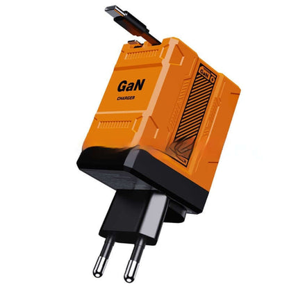 Prise de charge rapide en nitrure de gallium F2, câble flexible double