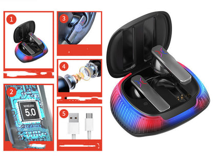 Casque Gaming Sans Fil à Faible Latence – Hall Flashing, Son Stéréo Immersif