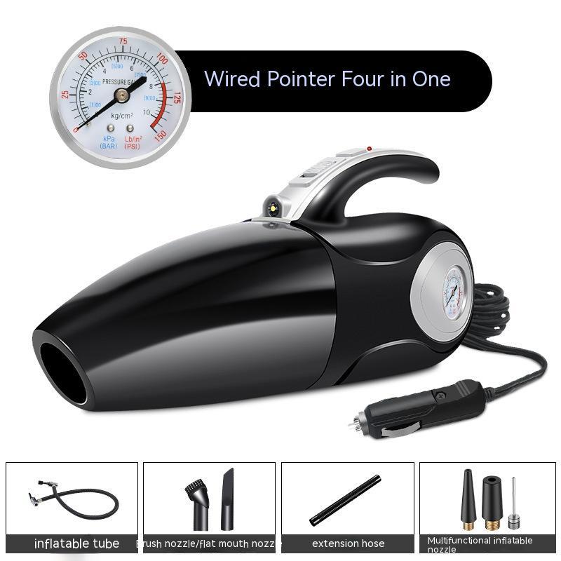 Car Cleaner multifonction – aspirateur portable avec pompe à air et chargeur sans fil Qi