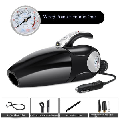 Car Cleaner multifonction – aspirateur portable avec pompe à air et chargeur sans fil Qi