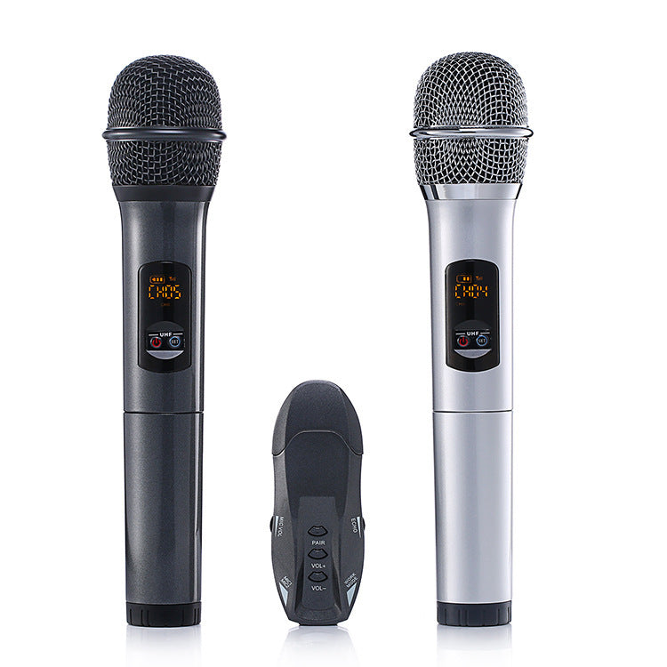 Microphone sans fil Bluetooth Home Ane – duo dynamique pour chant et enregistrement K-Song