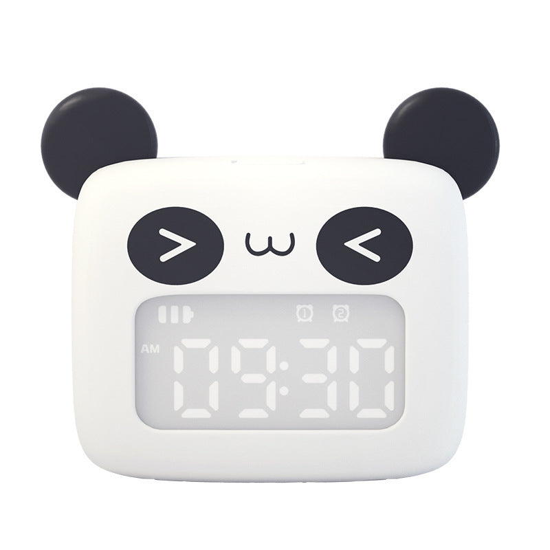 Réveil enfant silencieux – Design mignon, silicone doux, idéal pour chambre et bureau