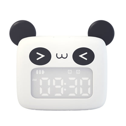 Réveil enfant silencieux – Design mignon, silicone doux, idéal pour chambre et bureau